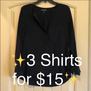 Long Sleeve Black Blouse